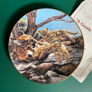 A GENTLE TOUCH Plate Heart of the Wild #1 Greg Beecham W.S. George Tiger Big Cat